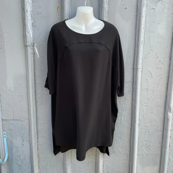 Diane  Von Furstenberg Minimalist Madera Black Crepe Dress, size “P” Small - Picture 7 of 16